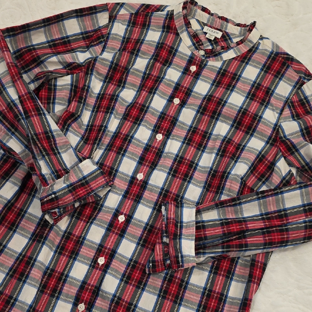 J. Crew Multicolor Plaid Button-Down Shirt